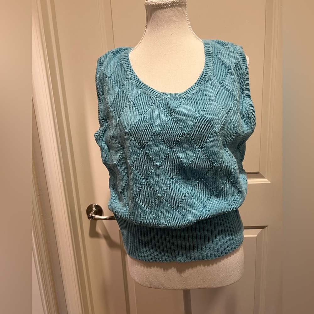 Talbots Light Blue Knit Top